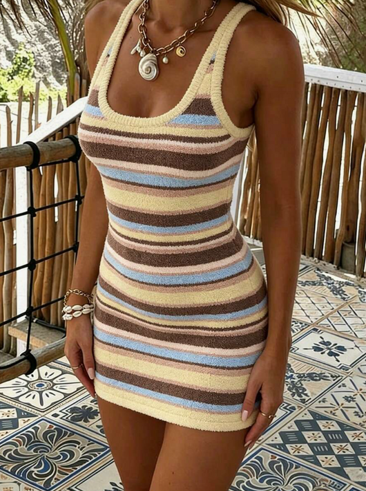 Striped Knit Dress